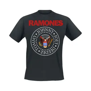 Ramones Seal Red T-Shirt Black