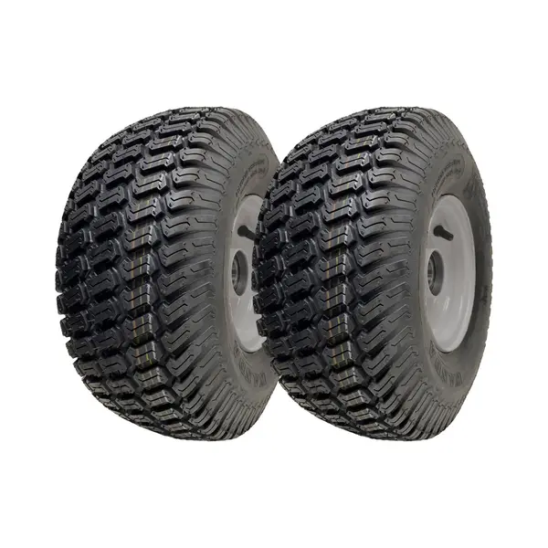 Parnells Set Van 2 Wielen Voor Grasmaaier 15 X 6, 00-6 - 65 Mm Naaf, Banden Op Velg 20 Mm thumbnail