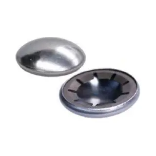 Parnells Starlock Cap 25mm Stainless Steel Domed- Set Of 2