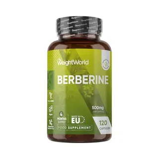Weight World WeightWorld Berberine 500mg Capsules - Zuurbes - 120 Capsules Voor 4 Maanden - 95% Hcl Berberine Supplement