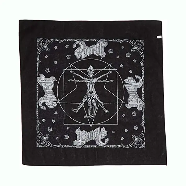 Rock Off Ghost - Vitruvian Ghost Bandana - Zwart thumbnail