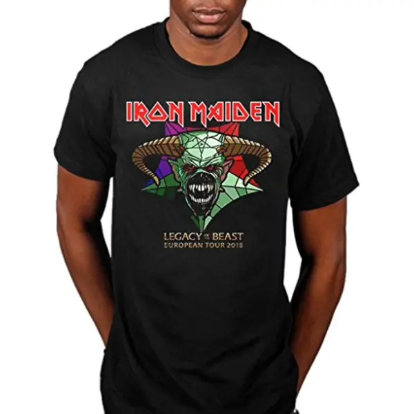 Awdip Officieel Iron Maiden Legacy Of The Beast Tour T-shirt, Zwart. thumbnail