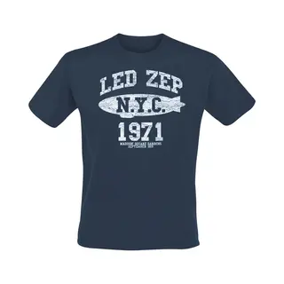 Led Zeppelin Nyc 1971 T-Shirt Blue