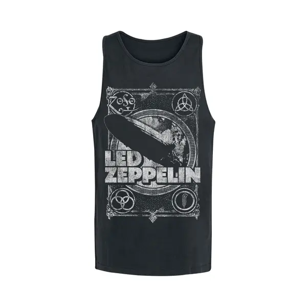 Led Zeppelin Vintage Print LZ1 Tank-Top Schwarz In L thumbnail