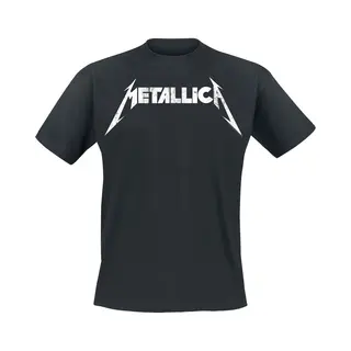 Metallica Textured Logo T-Shirt Black