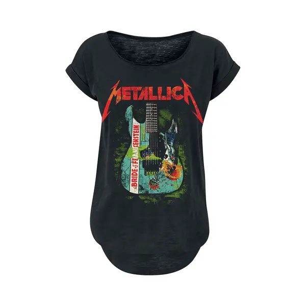 Metallica Bride Of Frankenstein Guitar T-Shirt Black thumbnail
