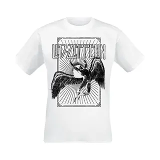 Led Zeppelin Icarus Burst T-Shirt White