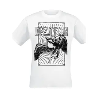 Led Zeppelin Icarus Burst T-Shirt White