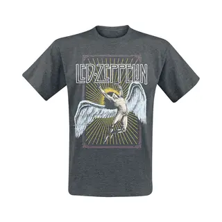 Led Zeppelin Icarus Colour T-Shirt Dark Grey