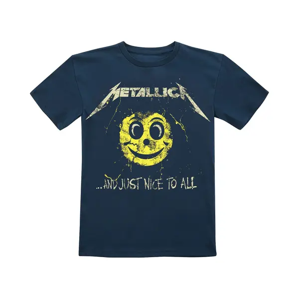 Metallica Kids - And Just Nice To All Kids T-Shirt Navy thumbnail