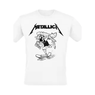 Metallica Hetfield Skates Heren T-shirt - Wit - M