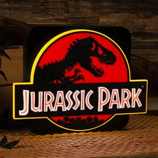 Numskull Jurassic Park 3D Lamp Wall Light - Ambient Lighting Gaming Accessory For Bedroom, Home, Study, Office, Work - Official Jurassic World Rebirth