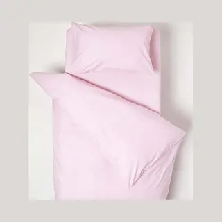 Homescapes Peuter Dekbedovertrek 120x150 Cm Met Kussensloop 40x60 – Uni Roze – Egyptisch Katoen – Oeko-Tex®