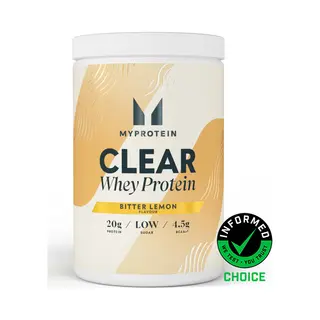MyProtein Clear Whey Isolat - 500g - 20Portionen - Bitter Lemon