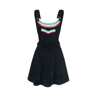 Jawbreaker Double Rainbow Dress Mini Dress Black