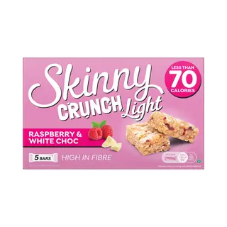 Skinny Crunch Skinny Cruch Light Rasberry & White Chocolate 5 × 19g