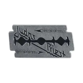 Judas Priest British Steel Pin Silver Coloured