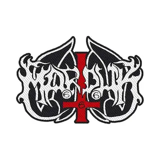 Marduk Logo Woven Cut Out Patch (One Size) (Black/White/Red)