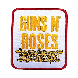 Guns N' Roses Guns N Roses Patch Stacked White Band Logo Official One Size