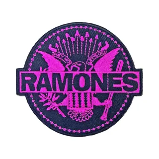 Rock Off officially licensed products Ramones - Pink Seal [Woven Patch]