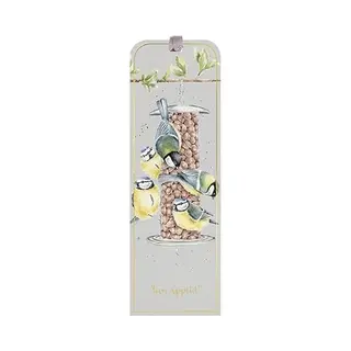 Wrendale Designs Lesezeichen Bon Appétit Bluetit - Gold, Karton, 1 Stück