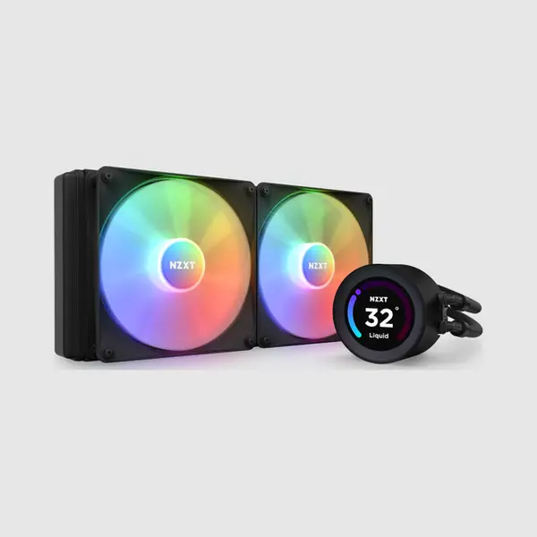 Nzxt Kraken Elite 280 Rgb Prozessor All-in-One-Flüssigkeitskühler 14 cm Schwarz 1 Stück(e) thumbnail