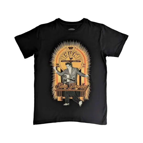 Rock Off Elvis Presley - Elvis Dancing Heren T-shirt - Xl - Zwart thumbnail