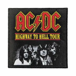 Rock Off officially licensed products Ac/Dc Highway To Hell Tour Woven Patch One Size