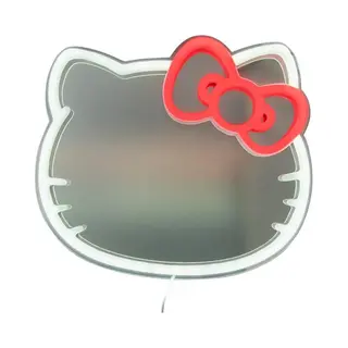 Paladone Hello Kitty Led-Neon-Wandspiegel, Offiziell Lizenzierte Sanrio-Deko Für Zuhause Und Schlafzimmer, Geschenk Für Kawaii-Fans, Usb-betrieben