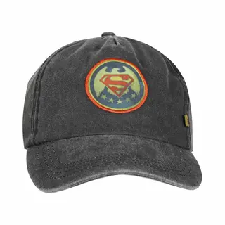 Dc Comics Superman - Vintage Wash Baseball Cap - Grijs
