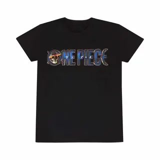 One Piece One Piece Logo Heren T-shirt - Zwart - Xl