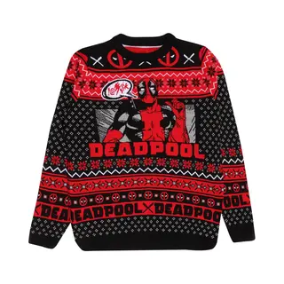 Deadpool Show Off Christmas Jumper Multicolour