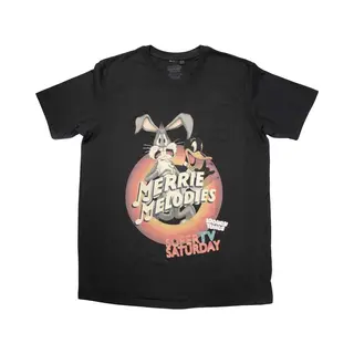 Looney Tunes Merrie Melodies T-Shirt In Black | Size, Large