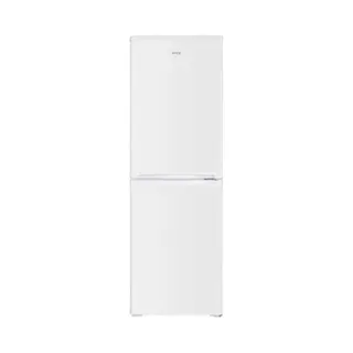 Hye Fridge Freezer - Small 50/50 Freestanding Fridge Freezer, 144cm Height, 48cm Width, 142 Litre Capacity, Suitable For Apartments & Couples, Compact