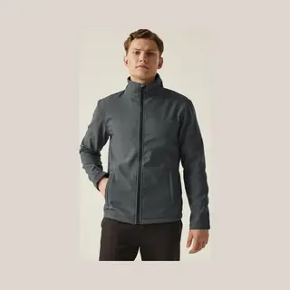 Regatta Professional Regatta Mens Professional Ablaze Printable Softshell Jacket, Seal Grey/Black, S Eu
