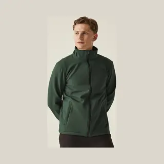 Regatta Professional Mens Ablaze Printable Softshell Jacket, Dark Spruce/Black, S Eu