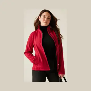 Regatta Professional Womens Ablaze Printable Softshell Jacket, Classic Red(black), 18 Eu