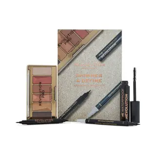 Makeup Revolution Set Lidschatten Shimmer Define Lidschatten- Und Augenbrauen-Set