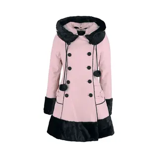Hell Bunny Sarah Jane Coat Wintermantel Rosa In S