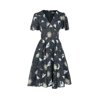 Hell Bunny Solaris Dress Midi Dress Black