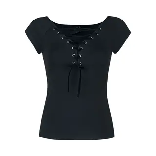Hell Bunny Belladonna Top T-Shirt Black
