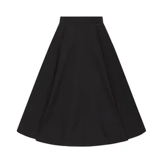 Hell Bunny Abi 50s Skirt Mittellanger Rock Schwarz In Xs