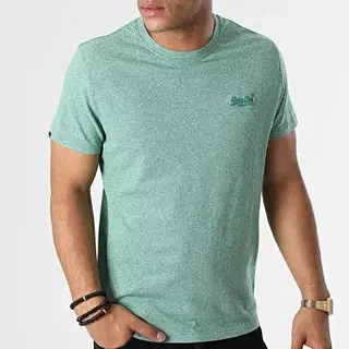 Superdry & Co Shirt 'Essential' Groen Gemêleerd