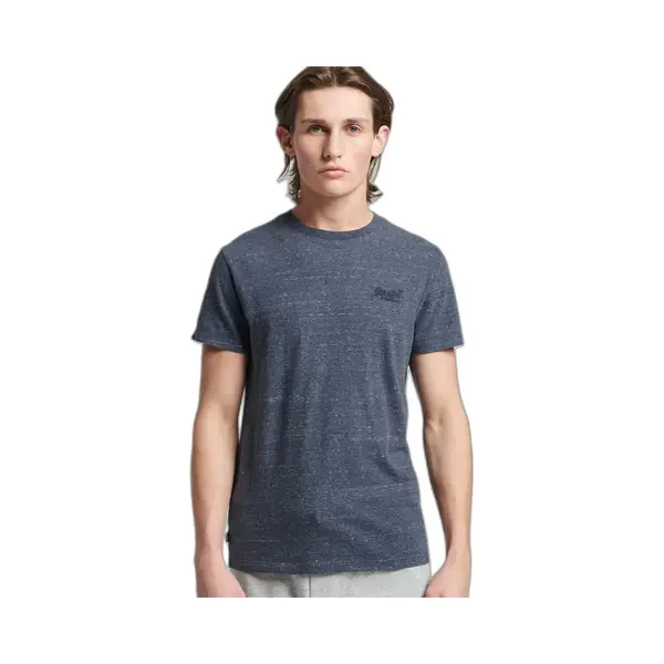 Superdry Herren Essential T-Shirt Aus Bio-Baumwolle Mit Logo Dunkelblau Erika Xs thumbnail