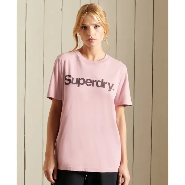 Kurzarm-T-Shirt, Damen Superdry Core Logo thumbnail