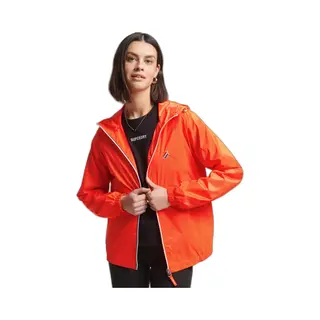 Superdry Damen-Jacke Blouson Code Essential Avec Capuche Corail