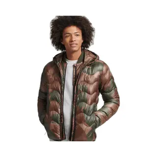 Superdry Herren-Kapuzenjacke, Mittlere Schicht, Schmale Passform, Elastische Kapuze, Pinsel Camo Aop, Xl