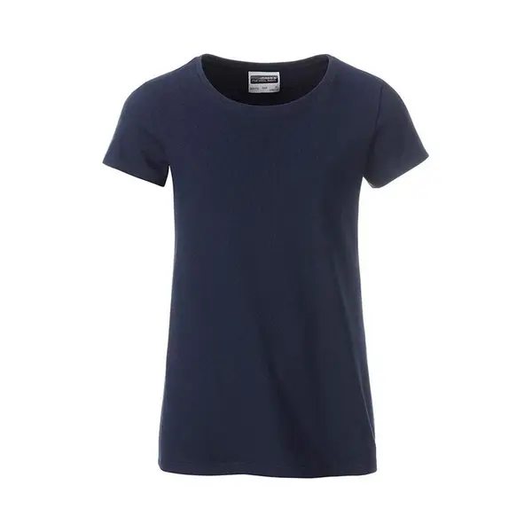 James & Nicholson James And Nicholson Meisjes Basic T-Shirt (Marine) thumbnail