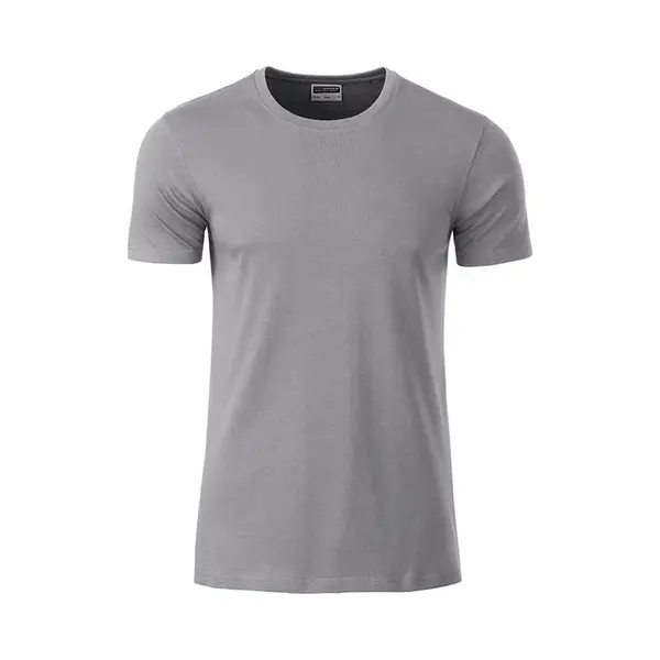 James & Nicholson James And Nicholson - Heren Standaard T-Shirt (Lichtgrijs) thumbnail