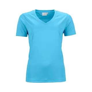 James & Nicholson James And Nicholson Dames/dames Actief V Hals T-Shirt (Turquoise)
